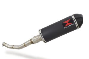 BWE Slip-On Zwart RVS Ovaal 300mm voor WR 125 R/X 2009-2017