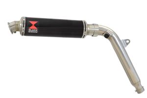 BWE Slip-On Zwart RVS Rond 350mm voor XL 125 Varadero (JC49) 2007-2016
