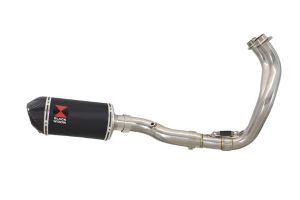 BWE Volledig systeem Zwart RVS Ovaal 200mm voor MT-07 2014-2020-MT-07 Moto Cage 2017-2020
