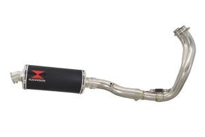 BWE Volledig systeem Zwart RVS Ovaal 300mm voor MT-07 2014-2020-MT-07 Moto Cage 2017-202