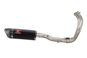 BWE Volledig systeem Zwart RVS Tri-Oval 300mm voor MT-07 2014-2020-MT-07 Moto Cag