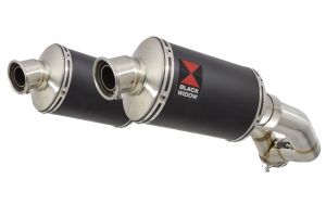 BWE Slip-On Zwart RVS Ovaal 230mm voor XT 660 Z Tenere 2008-2017