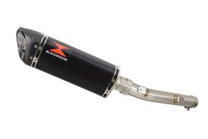 BWE Slip-On Zwart RVS Tri-Oval 300mm voor XT700 Tenere 2019-2021-XT700 Tenere Ra