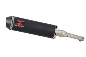 BWE Slip-On Zwart RVS Rond 370mm voor YZF600 R6 1998-2002