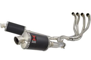 BWE Volledig systeem Zwart RVS Ovaal 230mm voor ZX11 1990-2001