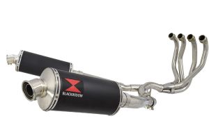 BWE Volledig systeem Zwart RVS Ovaal 300mm voor ZX11 1990-2001