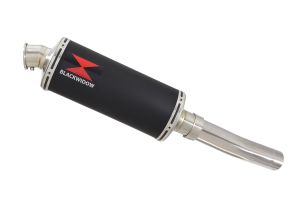 BWE Slip-On Zwart RVS Ovaal 300mm voor ZX6R 636 2013-2016