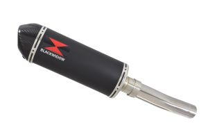 BWE Slip-On Zwart RVS Ovaal 300mm voor ZX6R 636 2013-2016