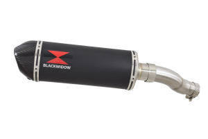 CMX 500 Rebel 2020 - 2024 Exhaust Silencer 300 mm Oval Black Stainless Steel Carbon Tip