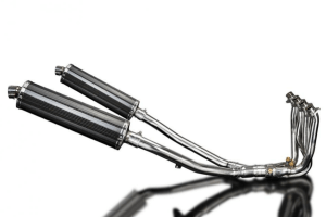 Delkevic volledig systeem Decat 4-2 Oval Carbon einddempers 450mm - Kawasaki ZZR1400 (2006-2007)