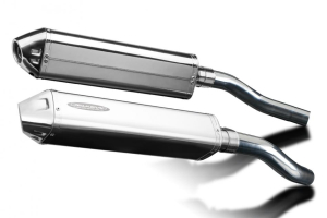 Delkevic slip-on kit TrI-Oval RVS Stainless Exhaust Silencer Kit 420mm - Honda ST1300 ABS Pan European 03-15