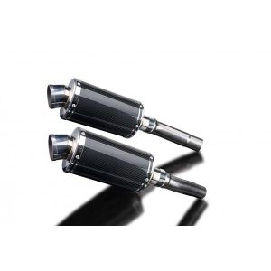 Delkevic slip-on kit Oval Carbon 225mm - Monster 620/695/800(2002-2008)