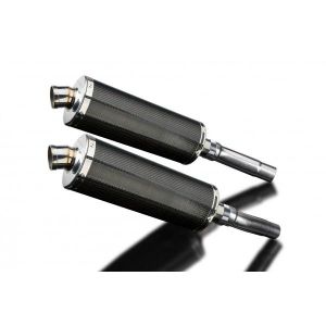 Delkevic slip-on kit Oval Carbon 350mm - Monster 620/695/800(2002-2008)