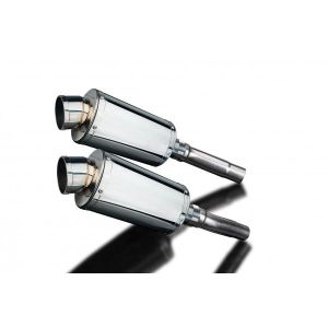 Delkevic slip-on kit Oval RVS 225mm - Monster 620/695/800(2002-2008)