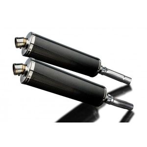 Delkevic slip-on kit Oval Carbon 450mm - Monster 620/695/800(2002-2008)