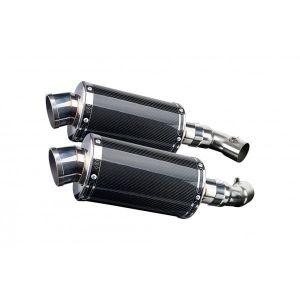 Delkevic slip-on kit Oval Carbon 225mm - Monster 696 (2008-2014)