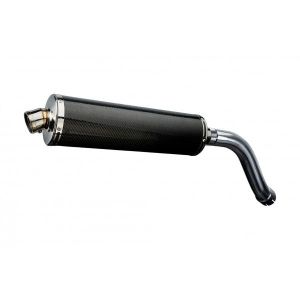 Delkevic slip-on kit Oval Carbon 450mm - SV650 (2003-2015)
