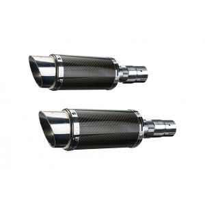 Delkevic slip-on kit Round Carbon 200mm - EN500C 1996-2009