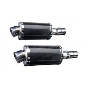 Delkevic slip-on kit Oval Carbon 225mm - EN500C 1996-2009