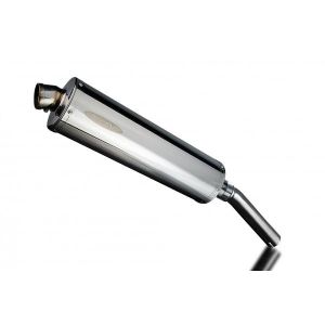 Delkevic slip-on kit Oval RVS 450mm - DR650 1990-1995