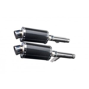 Delkevic slip-on kit Oval Carbon 225mm - GPZ900R ZX900A (1984-2003)