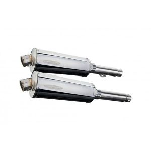 Delkevic slip-on kit Oval RVS 350mm - GPZ900R ZX900A (1984-2003)