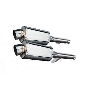 Delkevic slip-on kit Oval RVS 225mm - GPZ900R ZX900A (1984-2003)