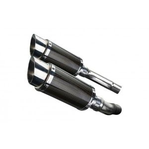 Delkevic slip-on kit Round Carbon 200mm - Street Triple 675 (2007-2012)