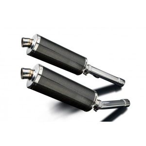 Delkevic slip-on kit Oval Carbon 350mm - CBR1100XX BLACKBIRD (1996-2009)