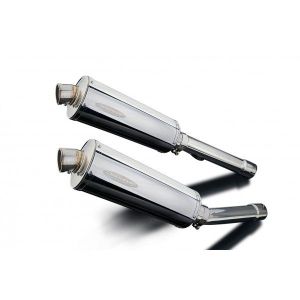 Delkevic slip-on kit Oval RVS 350mm - CBR1100XX BLACKBIRD (1996-2009)