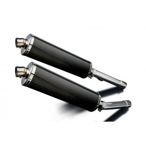 Delkevic slip-on kit Oval Carbon 450mm - CBR1100XX BLACKBIRD (1996-2009)