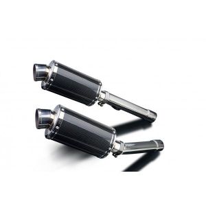 Delkevic slip-on kit Oval Carbon 225mm - CBR1100XX BLACKBIRD (1996-2009)