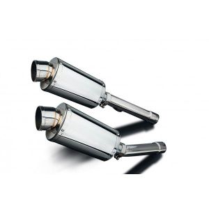 Delkevic slip-on kit Oval RVS 225mm - CBR1100XX BLACKBIRD (1996-2009)