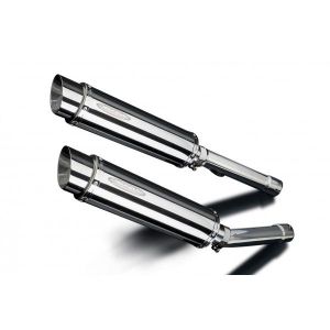 Delkevic slip-on kit Round RVS 350mm - CBR1100XX BLACKBIRD (1996-2009)