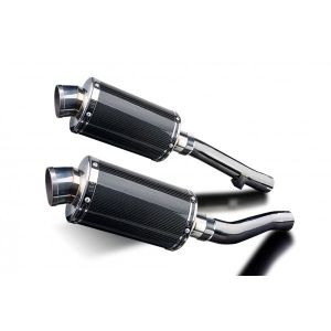 Delkevic slip-on kit Oval Carbon 225mm - XJR1300/SP (1998-2007)