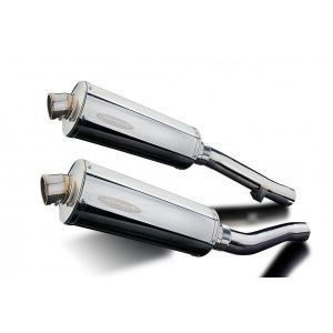 Delkevic slip-on kit Oval RVS 350mm - XJR1300/SP (1998-2007)