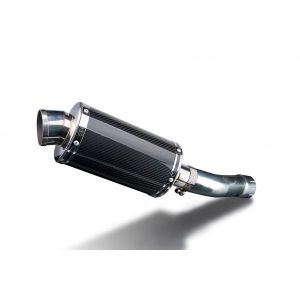 Delkevic slip-on kit Oval Carbon 225mm - XJR1300 (2007-2017)