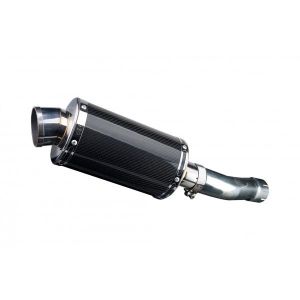 Delkevic slip-on kit Oval Carbon 225mm - XJR1300 RACER (2015-2017)
