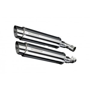 Delkevic slip-on kit Round RVS 350mm - Monster 796 (2011-2014)