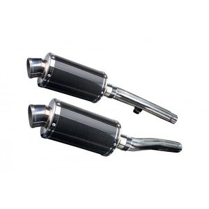 Delkevic slip-on kit Oval Carbon 225mm - Trident 750/900 (1991-1993)