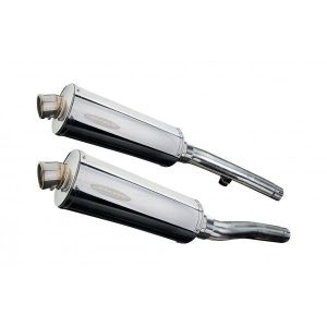 Delkevic slip-on kit Oval RVS 350mm - Trident 750/900 (1991-1993)