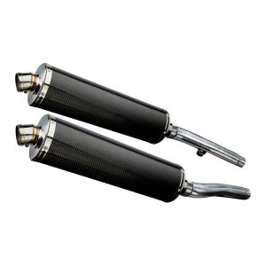 Delkevic slip-on kit Oval Carbon 450mm - Trident 750/900 (1991-1993)