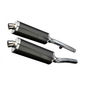 Delkevic slip-on kit Oval Carbon 350mm - Trident 750/900 (1991-1993)