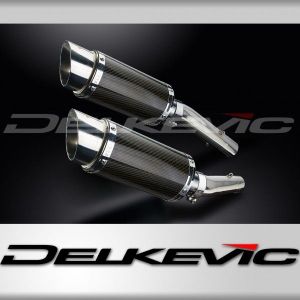 Delkevic slip-on kit Round Carbon 200mm - RSV 1000 R/FACTORY (2004-2010)