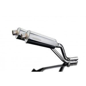 Delkevic slip-on kit Oval RVS 350mm - NX650 Dominator 95-02