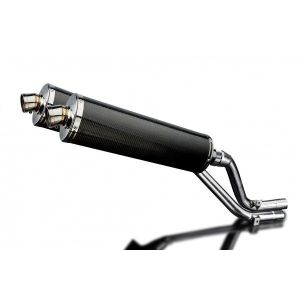 Delkevic slip-on kit Oval Carbon 450mm - NX650 Dominator 95-02