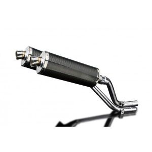 Delkevic slip-on kit Oval Carbon 350mm - NX650 Dominator 95-02