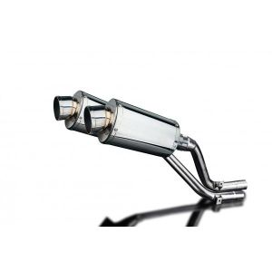 Delkevic slip-on kit Oval RVS 225mm - NX650 Dominator 95-02