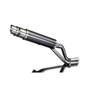 Delkevic slip-on kit Round Carbon 350mm - NX650 Dominator 95-02