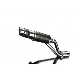 Delkevic slip-on kit Round Carbon 200mm - NX650 Dominator 95-02